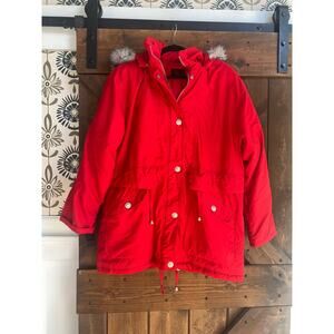 Vintage Cayenne women’s large hooded puffer jacket